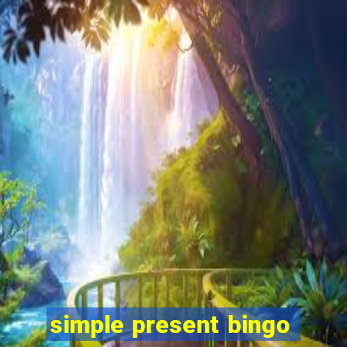 simple present bingo