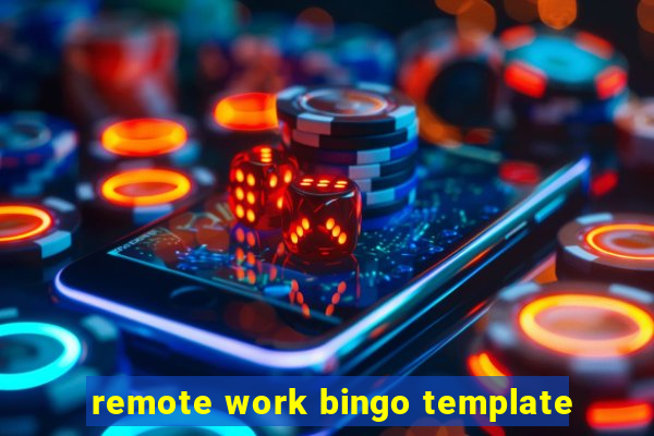 remote work bingo template