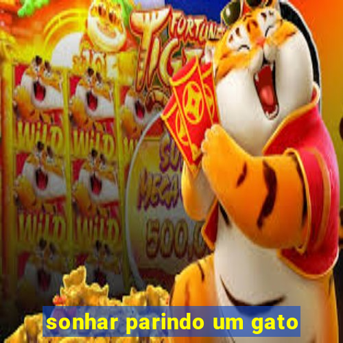 sonhar parindo um gato