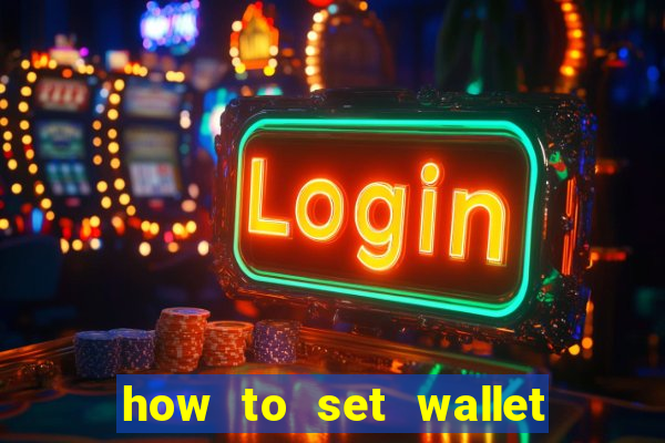 how to set wallet password in bingo plus