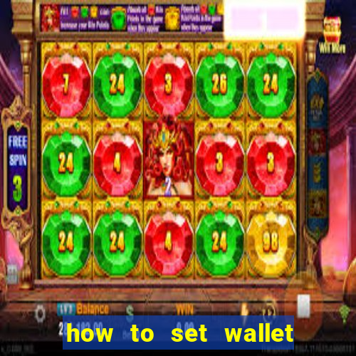 how to set wallet password in bingo plus