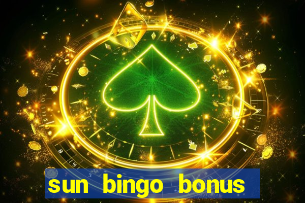 sun bingo bonus terms and conditions