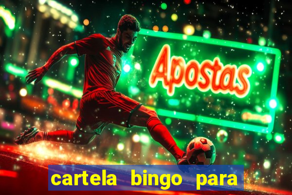 cartela bingo para cha de cozinha imprimir gratis