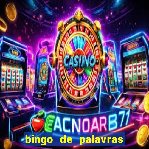 bingo de palavras cha de bebe