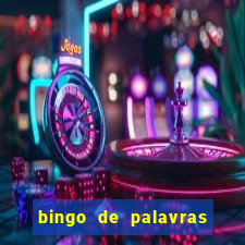 bingo de palavras cha de bebe