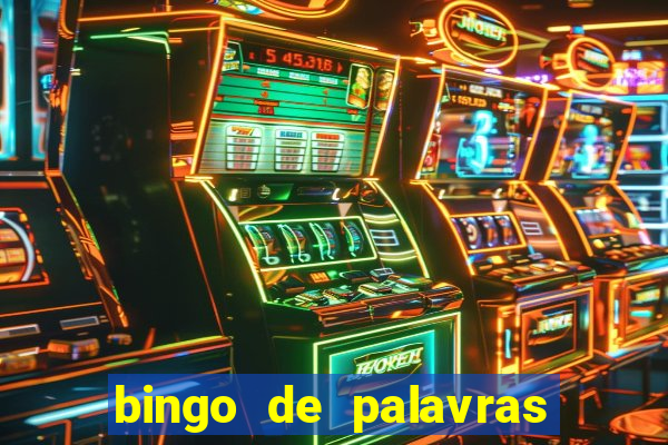 bingo de palavras cha de bebe