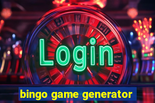 bingo game generator