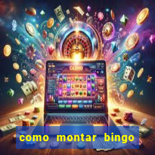 como montar bingo brinquedos toia