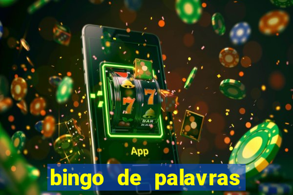 bingo de palavras para imprimir colorido