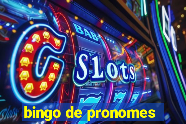 bingo de pronomes