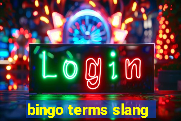 bingo terms slang