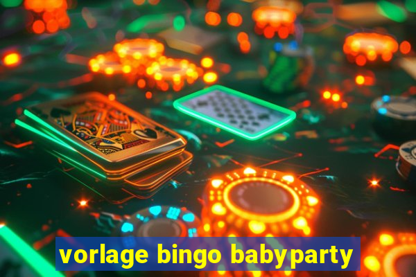 vorlage bingo babyparty