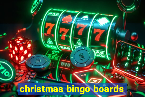 christmas bingo boards