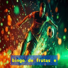 bingo de frutas e legumes para imprimir