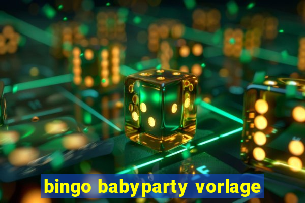 bingo babyparty vorlage