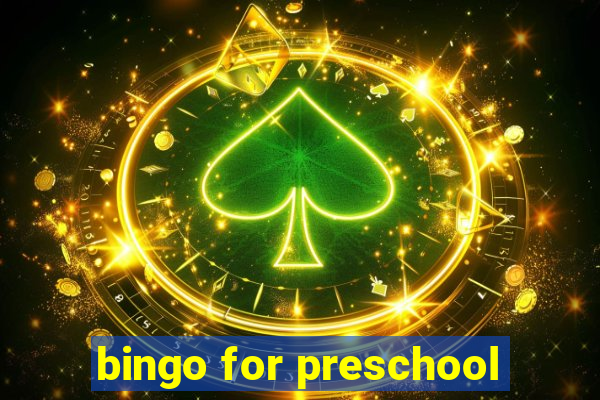 bingo for preschool