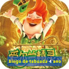 bingo de tabuada 4 ano