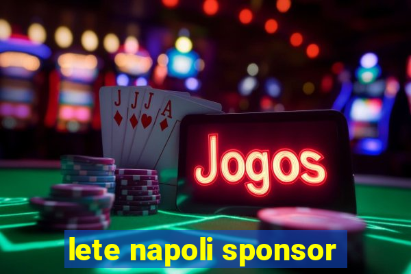 lete napoli sponsor