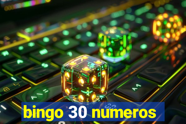 bingo 30 numeros