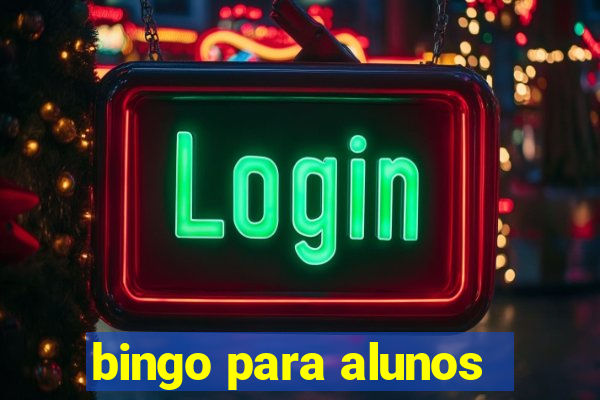 bingo para alunos