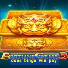 does bingo win pay real money