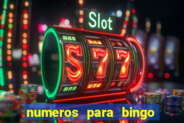 numeros para bingo de 1 a 100