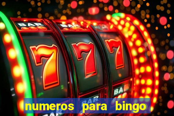 numeros para bingo de 1 a 100