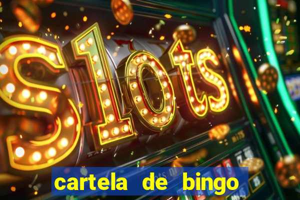 cartela de bingo da sorte