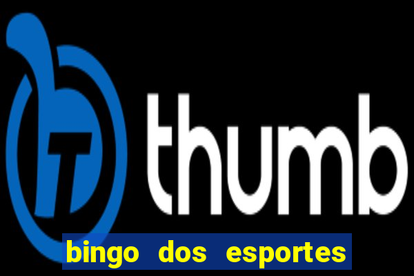 bingo dos esportes para imprimir