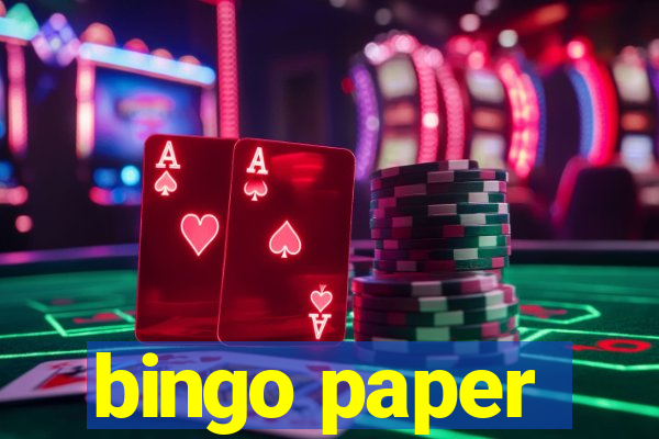 bingo paper