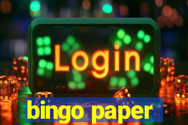 bingo paper