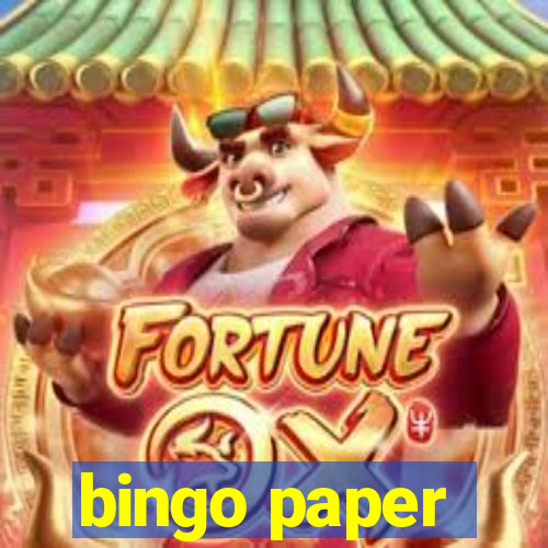 bingo paper