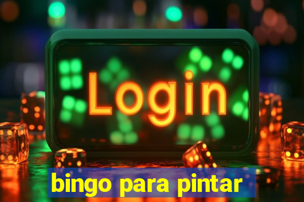 bingo para pintar