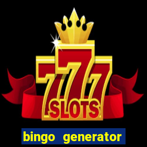 bingo generator with images