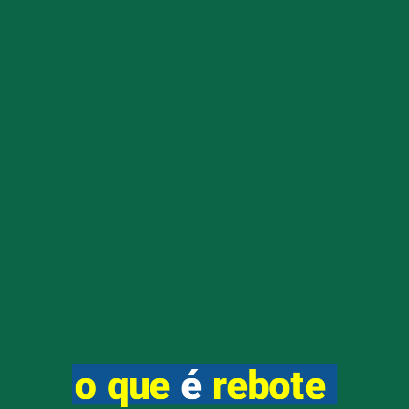 o que é rebote