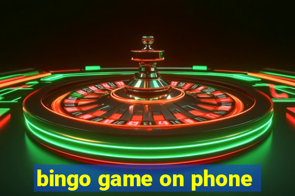 bingo game on phone