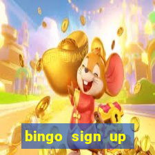 bingo sign up offers no wagering