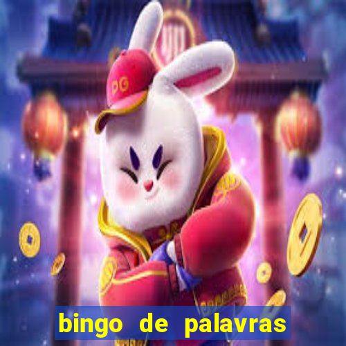 bingo de palavras para imprimir