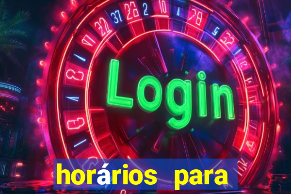 horários para jogar no fortune tiger