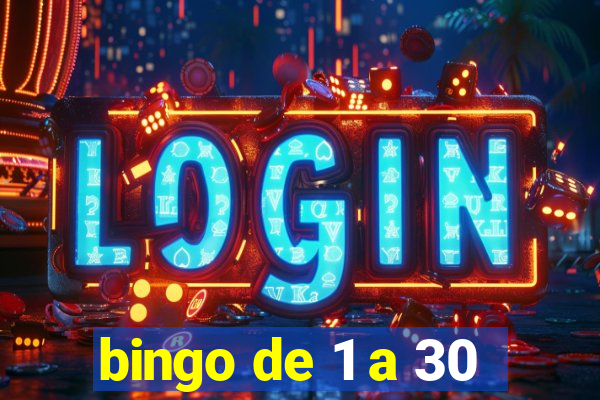 bingo de 1 a 30