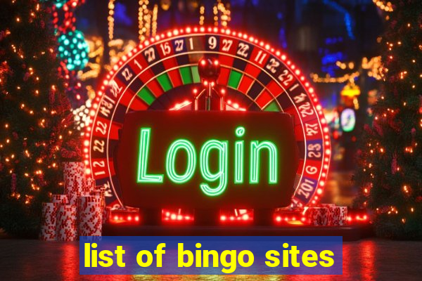 list of bingo sites