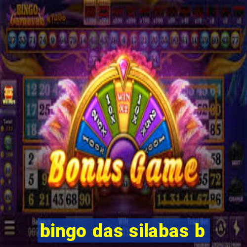 bingo das silabas b