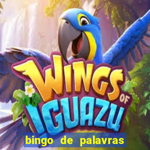 bingo de palavras 3 ano