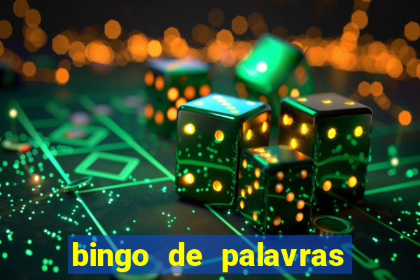 bingo de palavras 3 ano