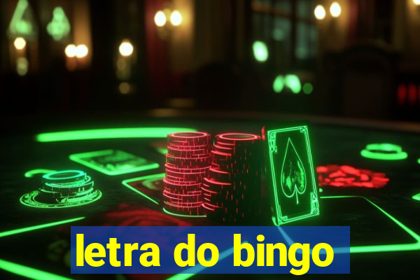 letra do bingo