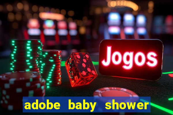 adobe baby shower bingo cards