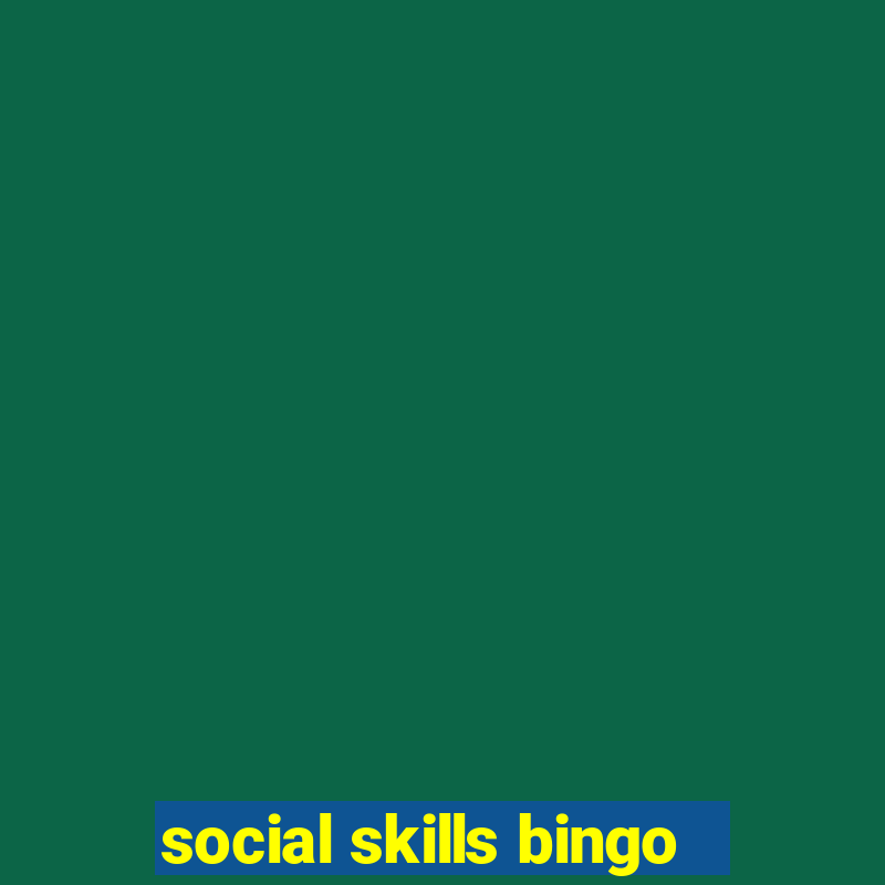 social skills bingo