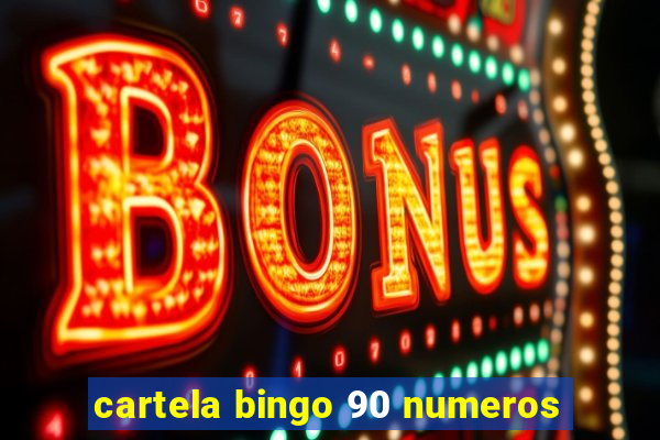 cartela bingo 90 numeros