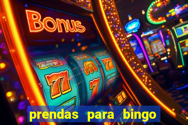 prendas para bingo de natal