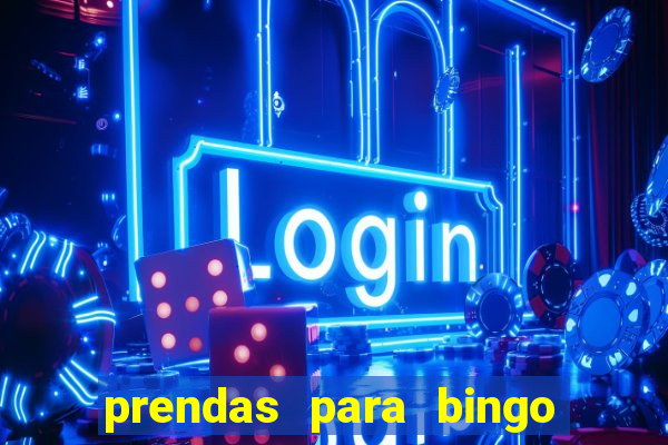 prendas para bingo de natal